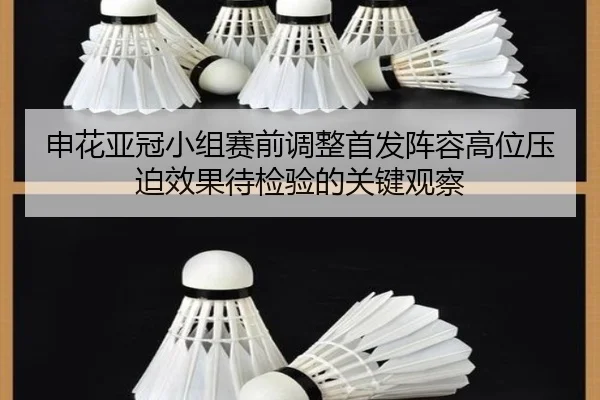 申花亚冠小组赛前调整首发阵容高位压迫效果待检验的关键观察